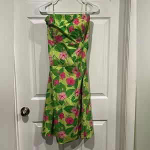 Strapless lily dress